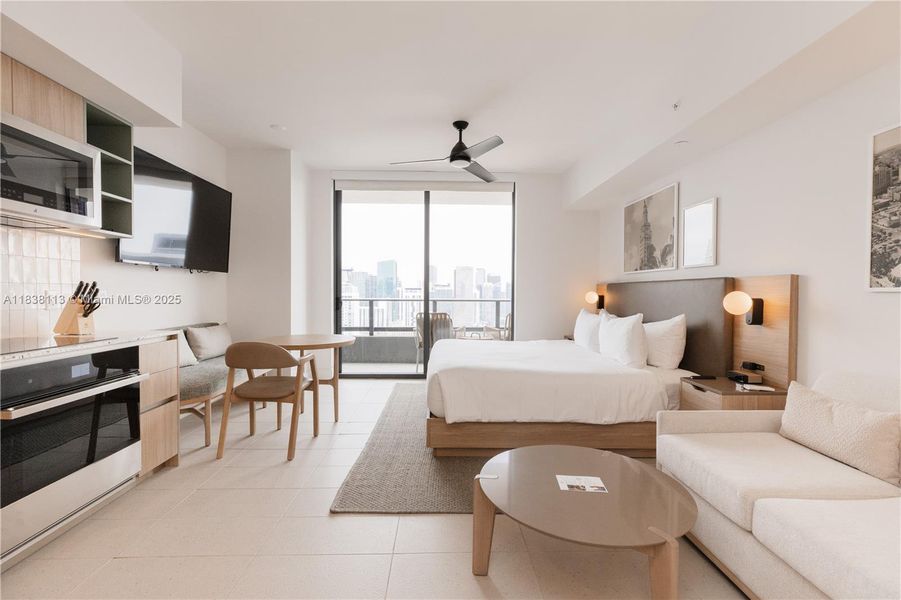 Furnished interior view inside a new home in Gale Hotel & Residences Miami (former Natiivo), Miami (Image 40).