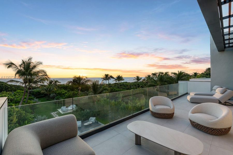 Exterior details and patio area of a home in , Miami Beach (Image 28). Exterior details and patio area of a home in , Miami Beach (Image 28).