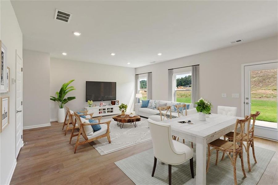 Furnished interior view inside a new home in , Calhoun (Image 6).