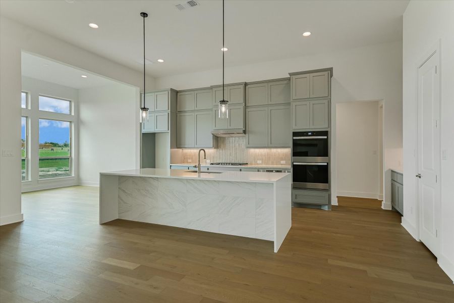 Furnished interior view inside a new home in Scofield Farms Estates, Georgetown (Image 7).