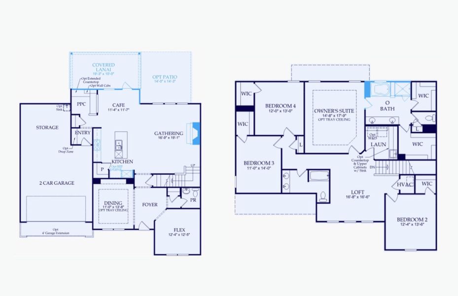 2D floor plan layout of this home in Carriage Estates, Lexington, SC (Image 5).