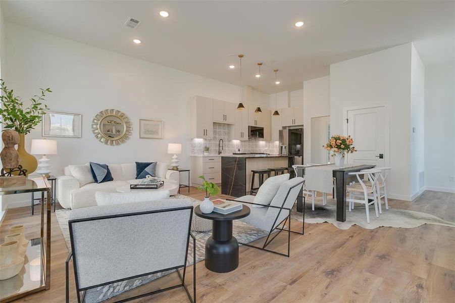 Furnished interior view inside a new home in , Fort Worth (Image 5). Furnished interior view inside a new home in , Fort Worth (Image 5).