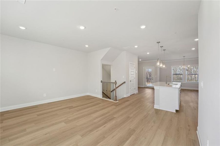 Spacious, unfurnished interior of a new home in Hemingway - Highland Series, Cumming (Image 37).