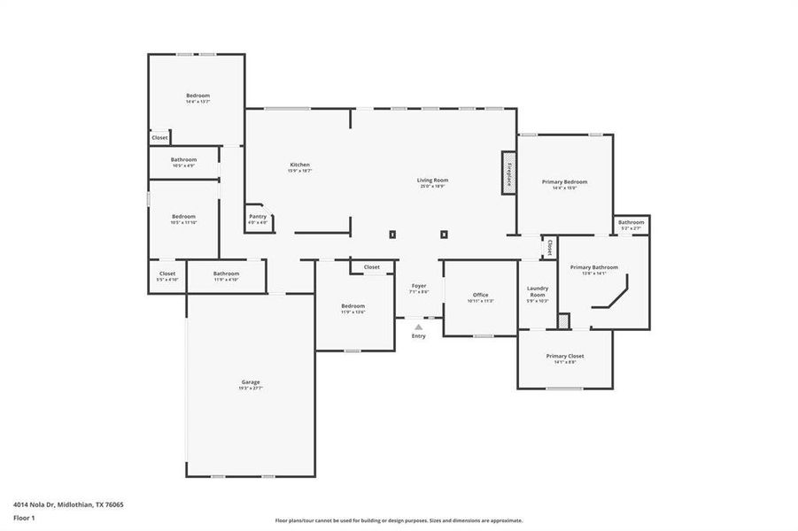 2D floor plan layout of this home in The Arbors Midlothian, Midlothian, TX (Image 5). 2D floor plan layout of this home in The Arbors Midlothian, Midlothian, TX (Image 5).