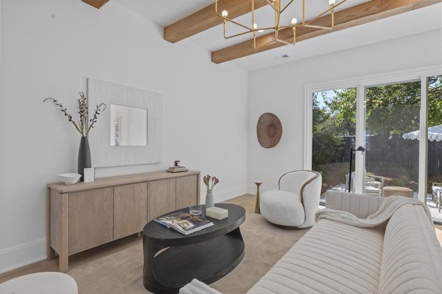 Furnished interior view inside a new home in , Charleston (Image 35). Furnished interior view inside a new home in , Charleston (Image 35).