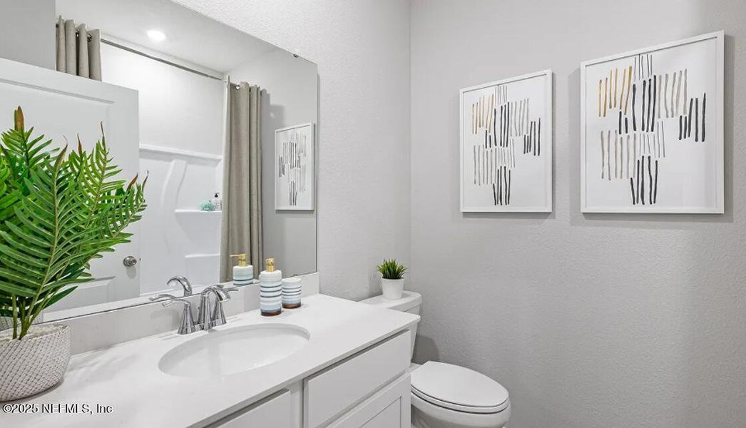 Furnished interior view inside a new home in Shearwater: Shearwater - Single Family, St. Augustine (Image 14). Furnished interior view inside a new home in Shearwater: Shearwater - Single Family, St. Augustine (Image 14).