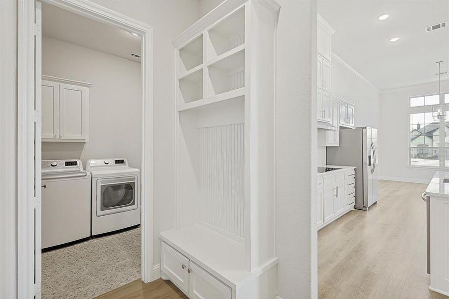 Furnished interior view inside a new home in Oak Creek Ranch, Midlothian (Image 4).
