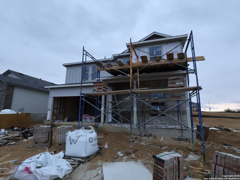 In-progress construction of a new home in Mesquite Ridge, San Antonio, TX (Image 29).