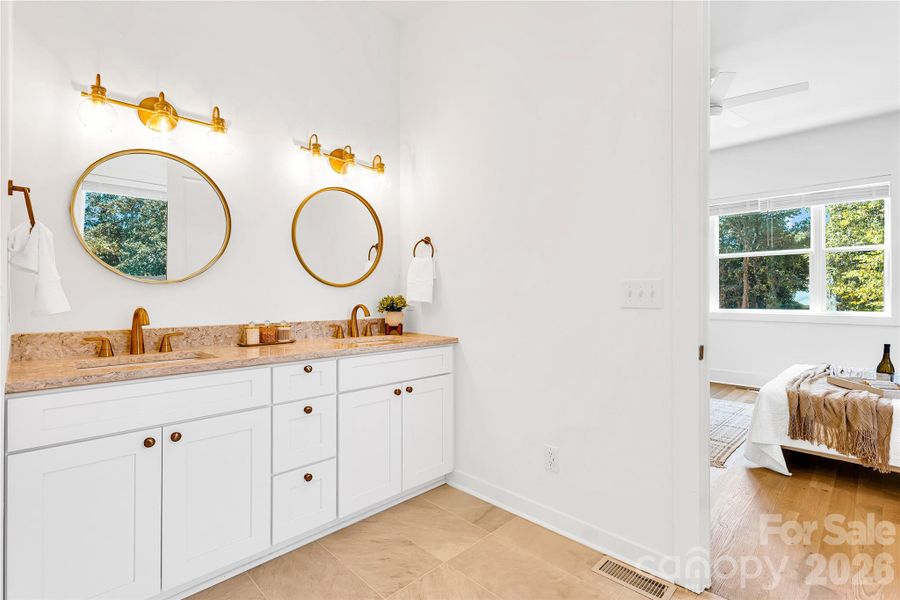 Primary Bathroom vanity with beautiful finishes