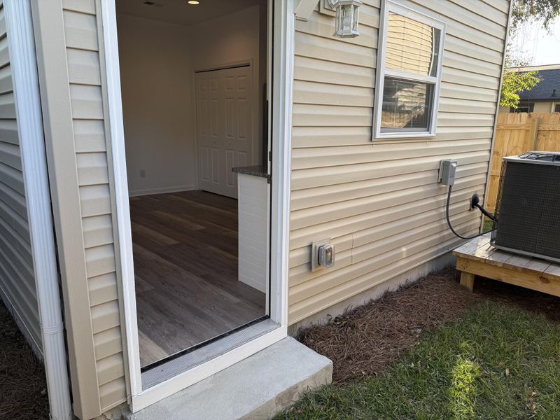 Exterior details and patio area of a home in , North Charleston (Image 27).