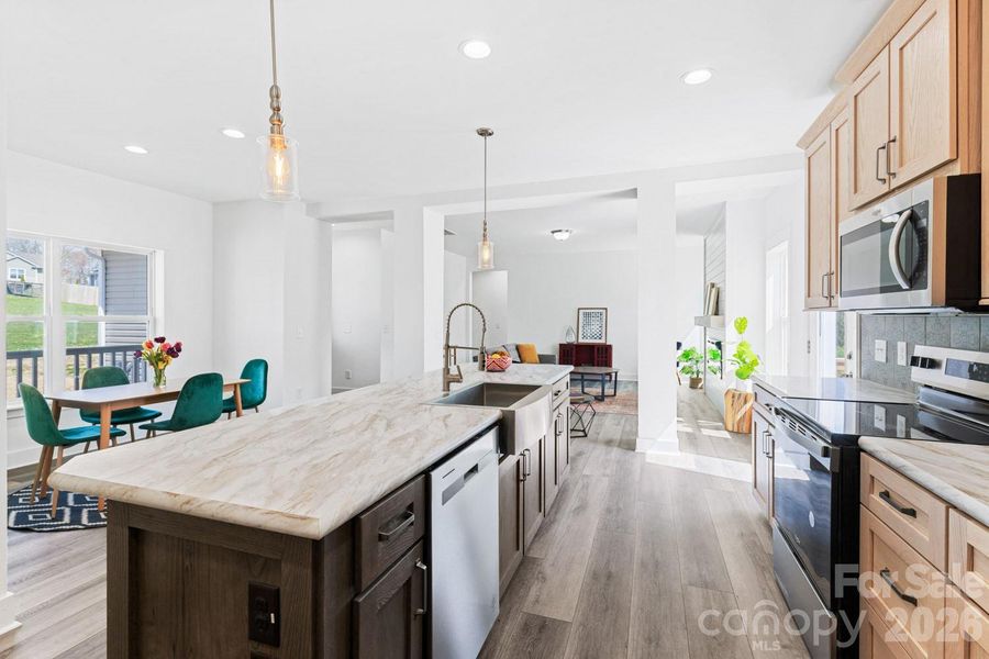 Furnished interior view inside a new home in , Hendersonville (Image 4).