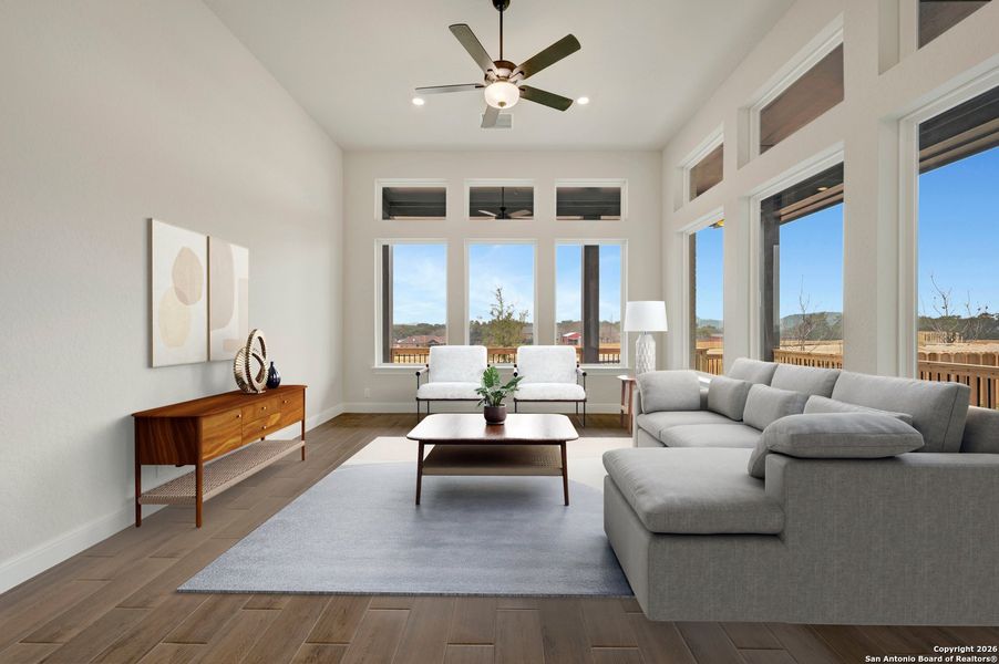 Furnished interior view inside a new home in Windsong - Reserve Series, Boerne (Image 12).