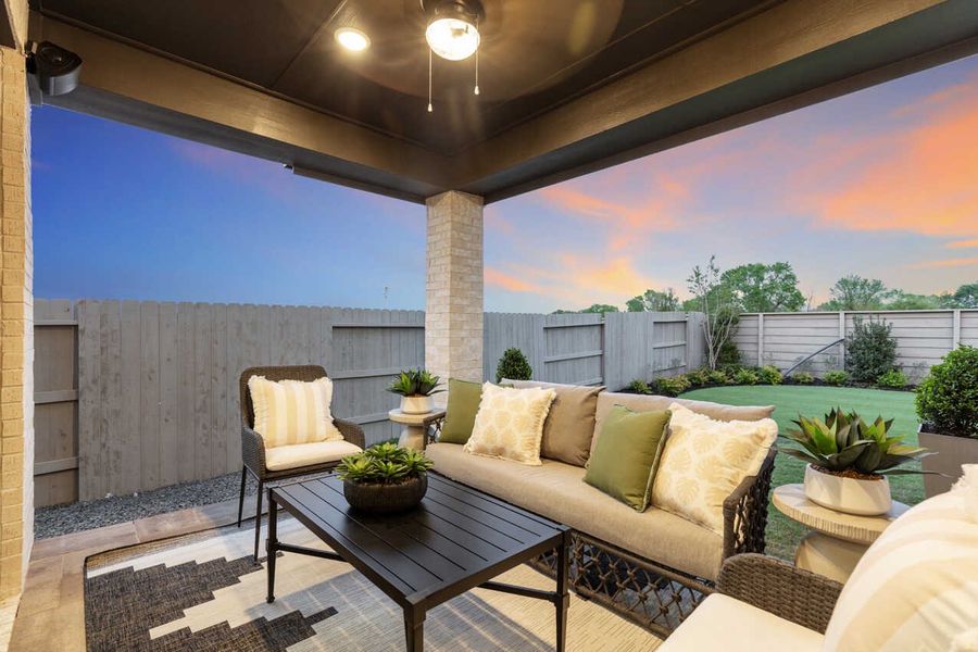 Representative Patio - some options shown