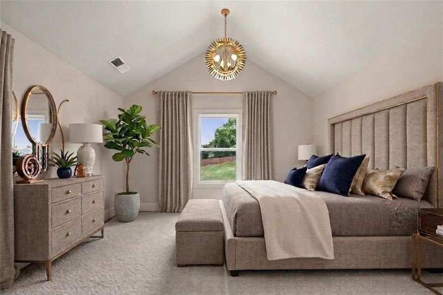 Furnished interior view inside a new home in Steeplechase, Hoschton (Image 8).