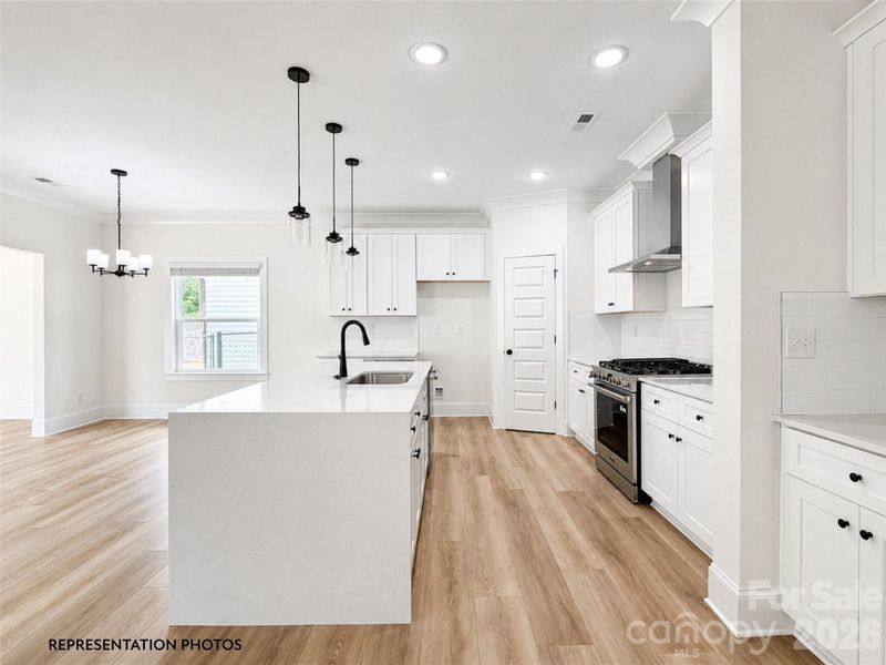 Furnished interior view inside a new home in , Charlotte (Image 4).