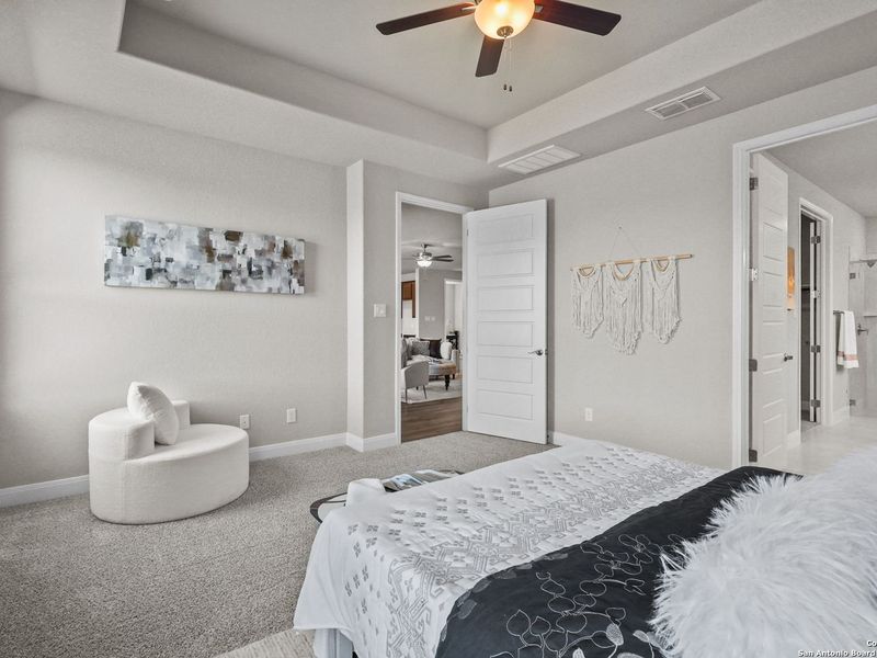 Furnished interior view inside a new home in The Reserve at Potranco Oaks, Castroville (Image 21).