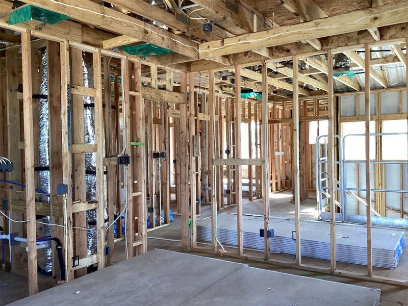 In-progress construction of a new home in Lariat, Liberty Hill, TX (Image 8). In-progress construction of a new home in Lariat, Liberty Hill, TX (Image 8).