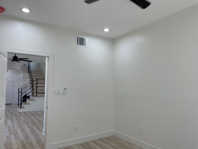 Guest suite bedroom adjacent to the 2nd living area (1st level)