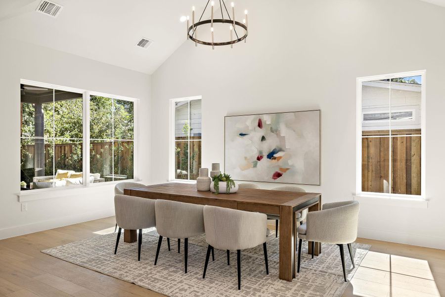 Furnished interior view inside a new home in , Austin (Image 15). Furnished interior view inside a new home in , Austin (Image 15).