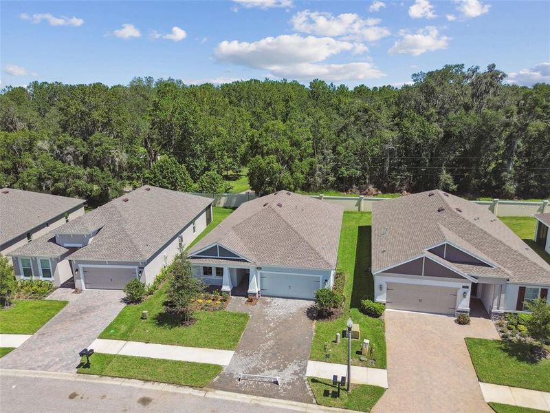 Front exterior of a new home in Cascades at Southern Hills, Brooksville, FL, highlighting curb appeal (Image 20).