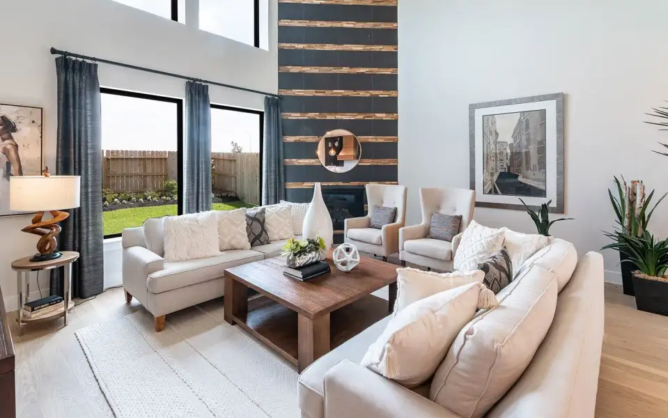 Furnished interior view inside a new home in Sunfield, Buda (Image 12).