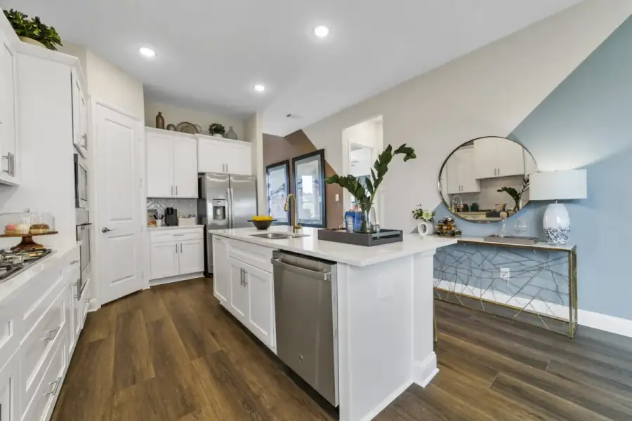 Representative furnished interior of a home built from the Melrose by Landon Homes in Lexington Frisco, Frisco (Image 8).