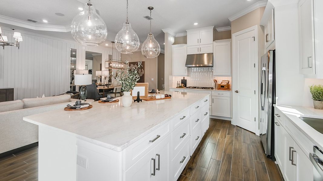 Representative furnished interior of a home built from the Lazio by Taylor Morrison in Esplanade at Center Lake Ranch, St. Cloud (Image 8).