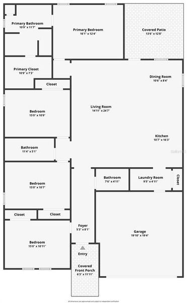 2D floor plan layout of this home in , Spring Hill, FL (Image 5).