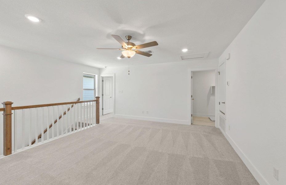 Spacious, unfurnished interior of a new home in Saddleback at Santa Rita Ranch, Liberty Hill (Image 15). Spacious, unfurnished interior of a new home in Saddleback at Santa Rita Ranch, Liberty Hill (Image 15).