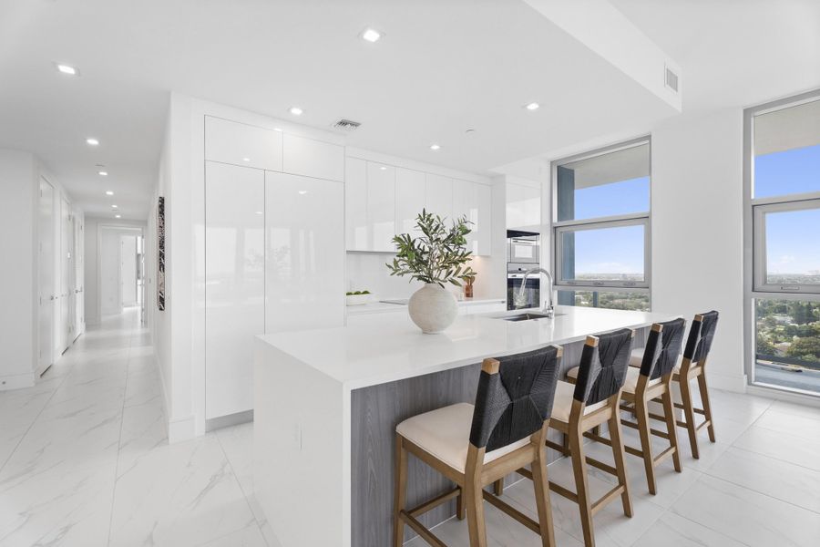 Large kitchen island