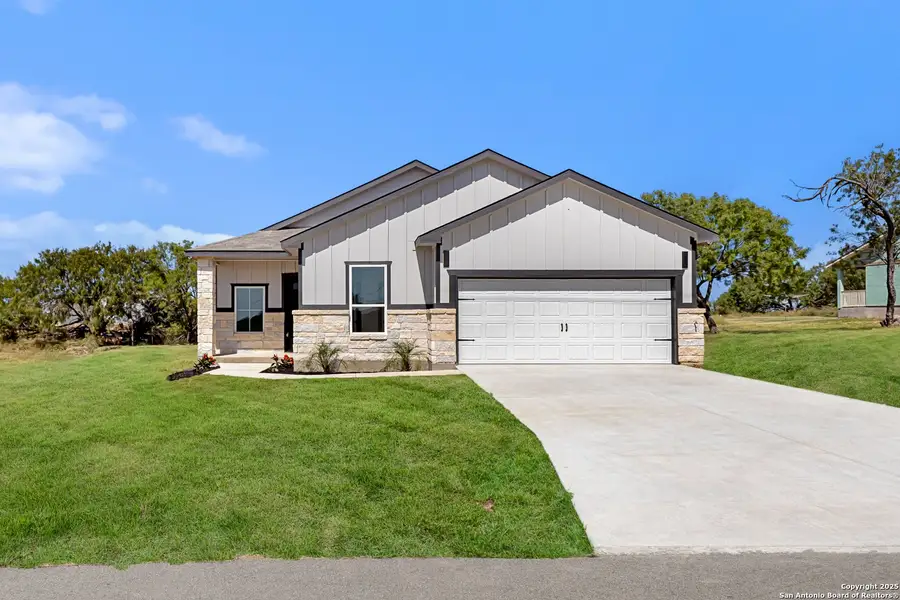 Front exterior of a new home in , San Antonio, TX, highlighting curb appeal (Image 1). Front exterior of a new home in , San Antonio, TX, highlighting curb appeal (Image 1).