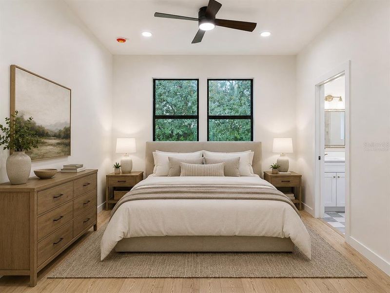 Furnished interior view inside a new home in , Tampa (Image 10).