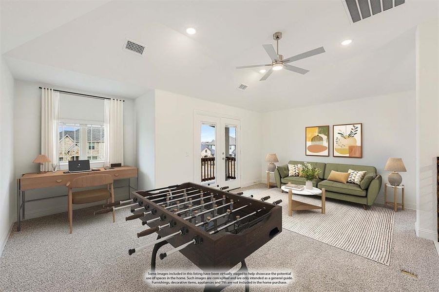 Furnished interior view inside a new home in Ridgepoint, Midlothian (Image 18).