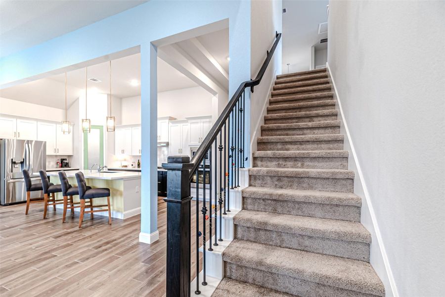 Furnished interior view inside a new home in Bridgeland: Heritage Collection, Cypress (Image 33). Furnished interior view inside a new home in Bridgeland: Heritage Collection, Cypress (Image 33).