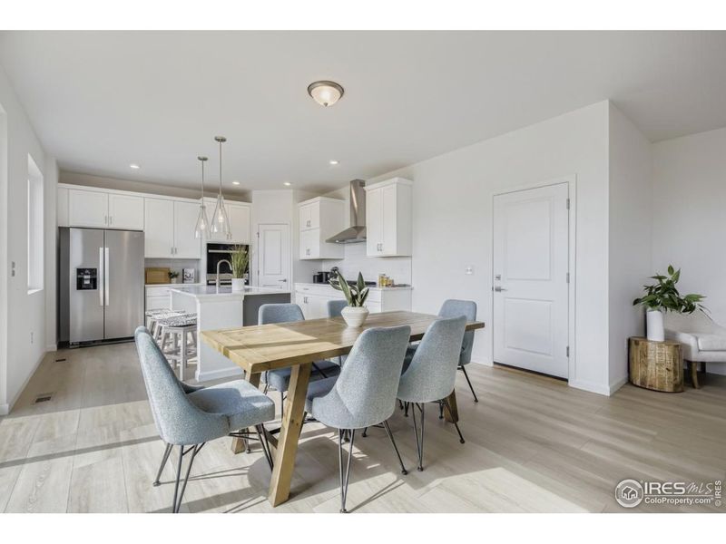 Furnished interior view inside a new home in Hidden Creek, Frederick (Image 8). Furnished interior view inside a new home in Hidden Creek, Frederick (Image 8).
