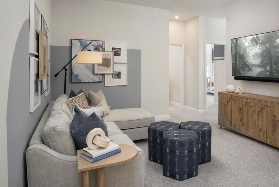 Furnished interior view inside a new home in Tradition - Cadence - Townhomes, Port St. Lucie (Image 5).