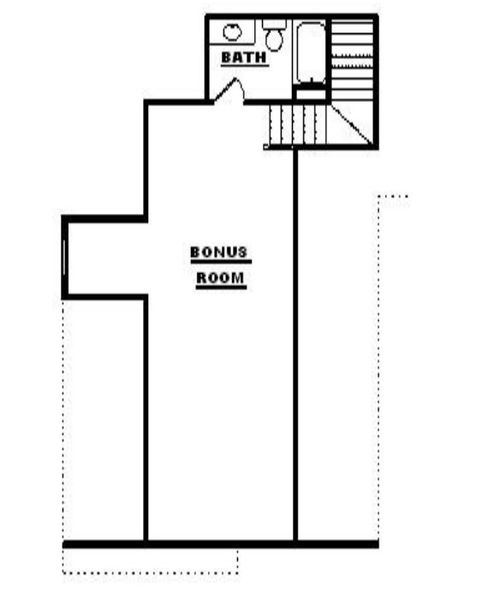 2D floor plan layout for the Bagwell Place by Sentinel Builders, Inc. in Hannah’s Grove, Halls, TN (Image 3).