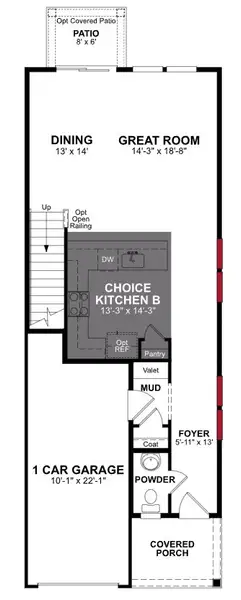 2D floor plan layout of this home in Townes on Leesville, Durham, NC (Image 4). 2D floor plan layout of this home in Townes on Leesville, Durham, NC (Image 4).
