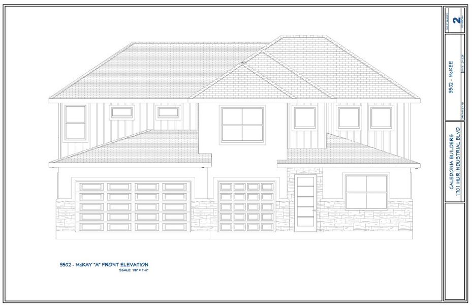 Representative rendering of the exterior for the The McKee by Caledonia Builders (Image 1). Representative rendering of the exterior for the The McKee by Caledonia Builders (Image 1).