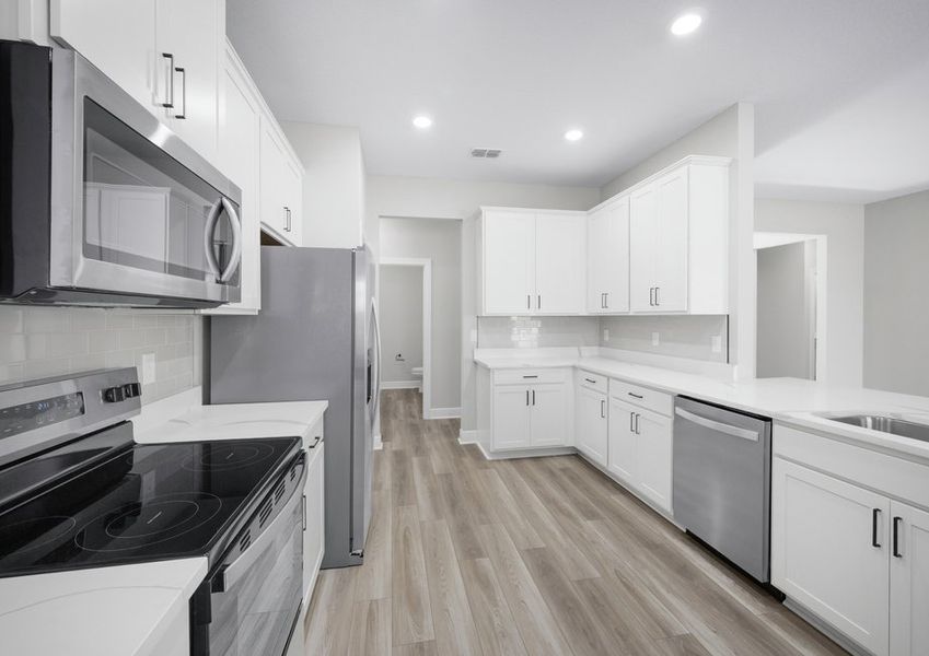 All stainless steel appliances come included with the Key West All stainless steel appliances come included with the Key West