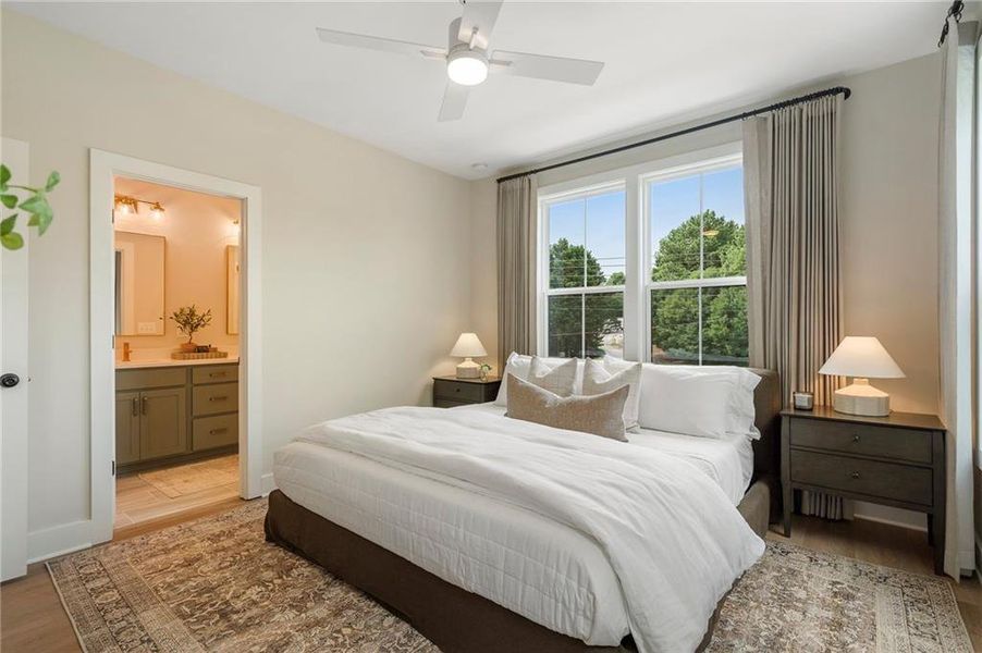 Furnished interior view inside a new home in , Alpharetta (Image 37).