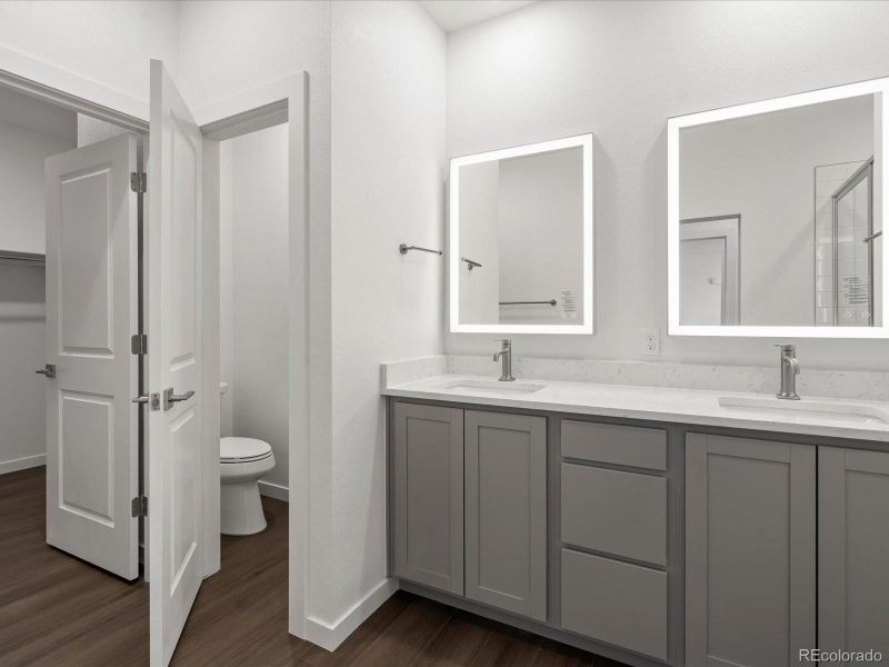 Furnished interior view inside a new home in Gateway Commons, Denver (Image 10).