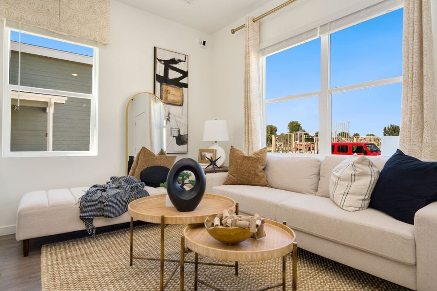 Representative furnished interior of a home built from the Camden by Baessler Homes in Sage Meadows, Wellington (Image 8). Representative furnished interior of a home built from the Camden by Baessler Homes in Sage Meadows, Wellington (Image 8).