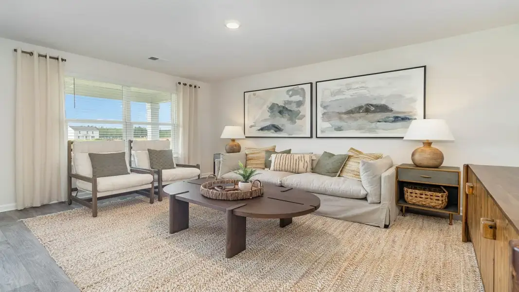 Furnished interior view inside a new home in Cottonwood Place, Tabor City (Image 8). Furnished interior view inside a new home in Cottonwood Place, Tabor City (Image 8).