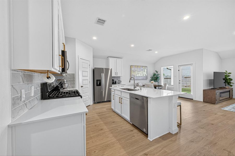 Furnished interior view inside a new home in , Katy (Image 3). Furnished interior view inside a new home in , Katy (Image 3).