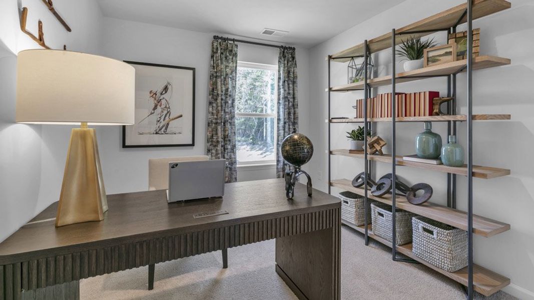 Furnished interior view inside a new home in The Townes at Hunter Hill, Rocky Mount (Image 27).