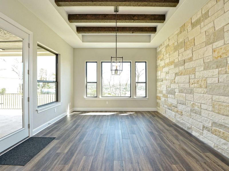 Representative unfurnished interior of a home built from the Catalina by Giddens Homes in Clearwater Ranch, Liberty Hill (Image 140).