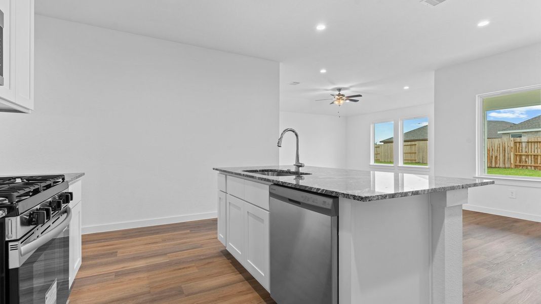 Furnished interior view inside a new home in Watermark, Alvin (Image 6).