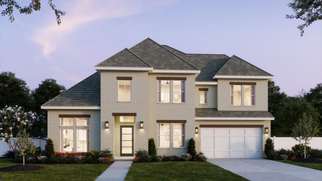 Representative exterior photo of a completed home built from the Hayden by Southgate Homes in Prosper Ridge, Prosper, TX (Image 23).