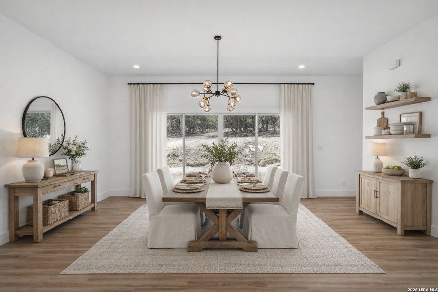 Furnished interior view inside a new home in , Canyon Lake (Image 6). Furnished interior view inside a new home in , Canyon Lake (Image 6).
